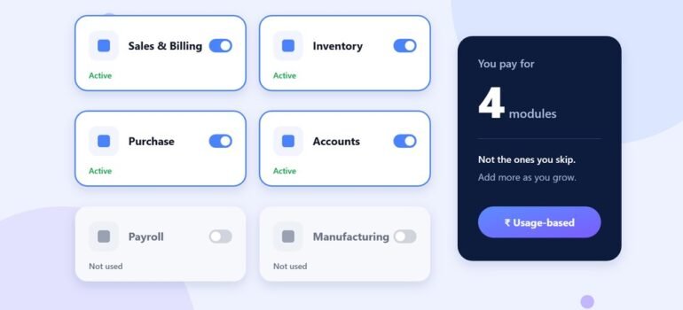 Pay for What You Use: Why Modular ERP Pricing Makes Sense for Growing Businesses